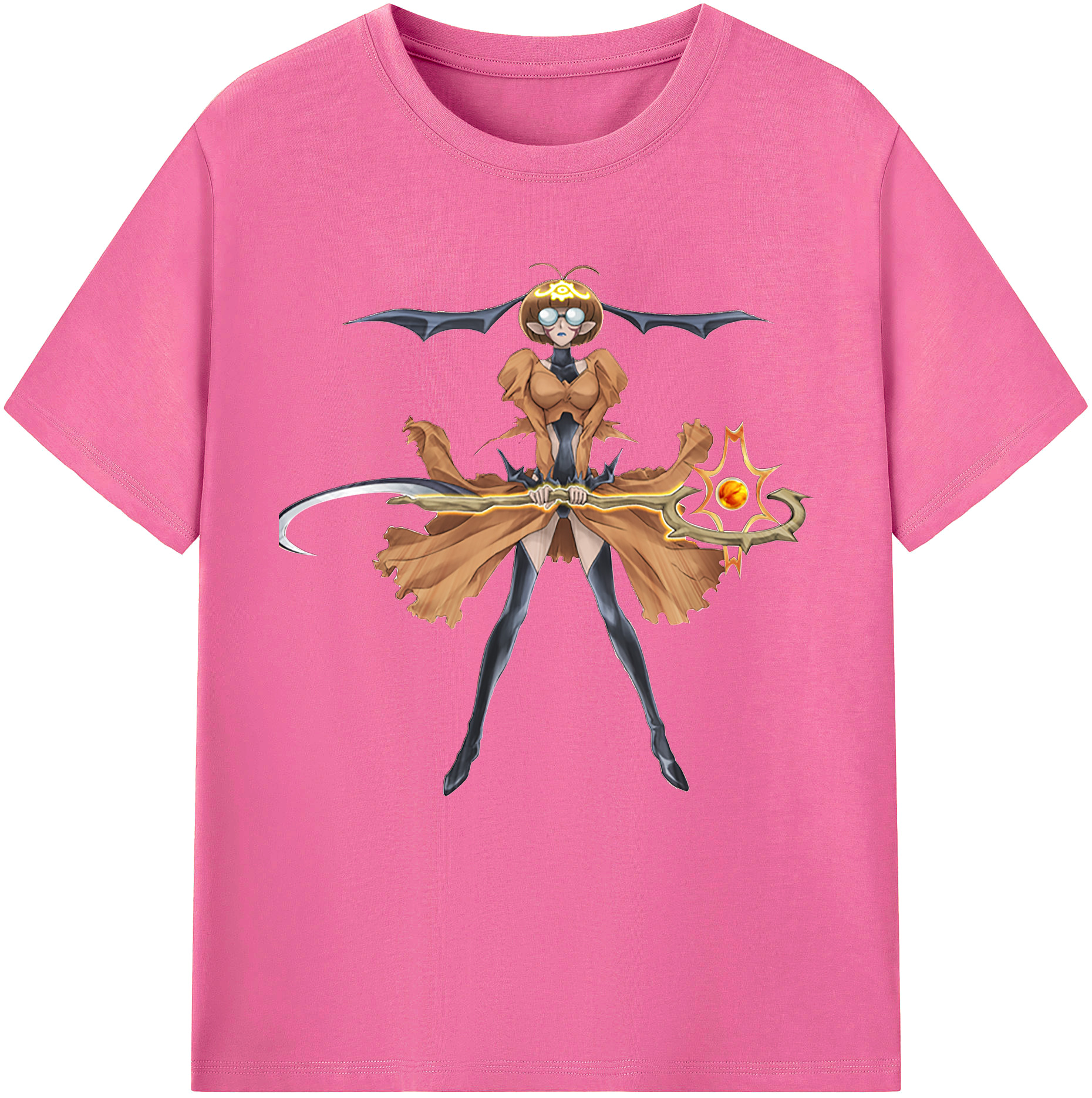 （画像用） 遊☆戯☆王 Yu-Gi-Oh! レディースカジュアルプリントTシャツ（綿100％）